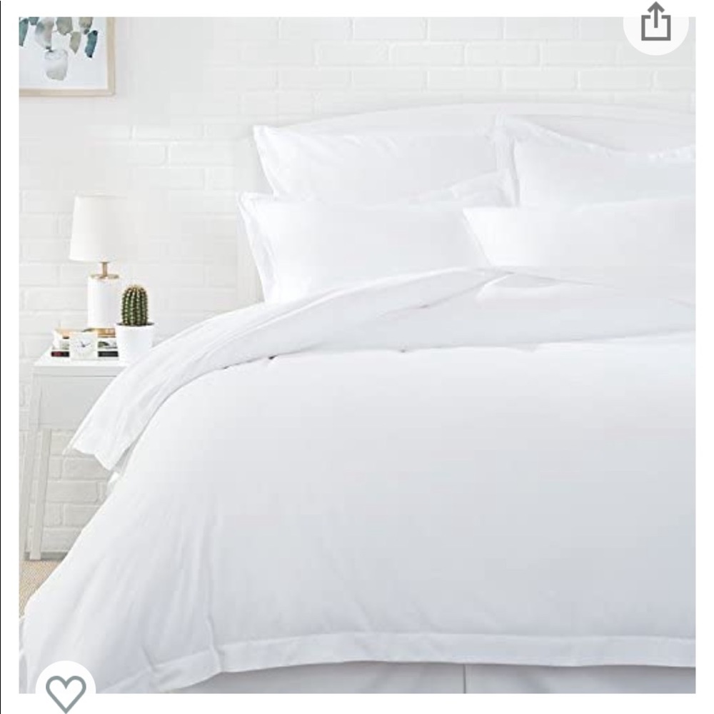 Bright White Queen Duvet Cover